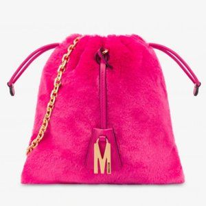 Moschino - Soft Fabric Bucket Bag (Fuchsia)